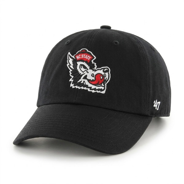 Black Adjustable Clean Up Hat - Slobbering Wolf